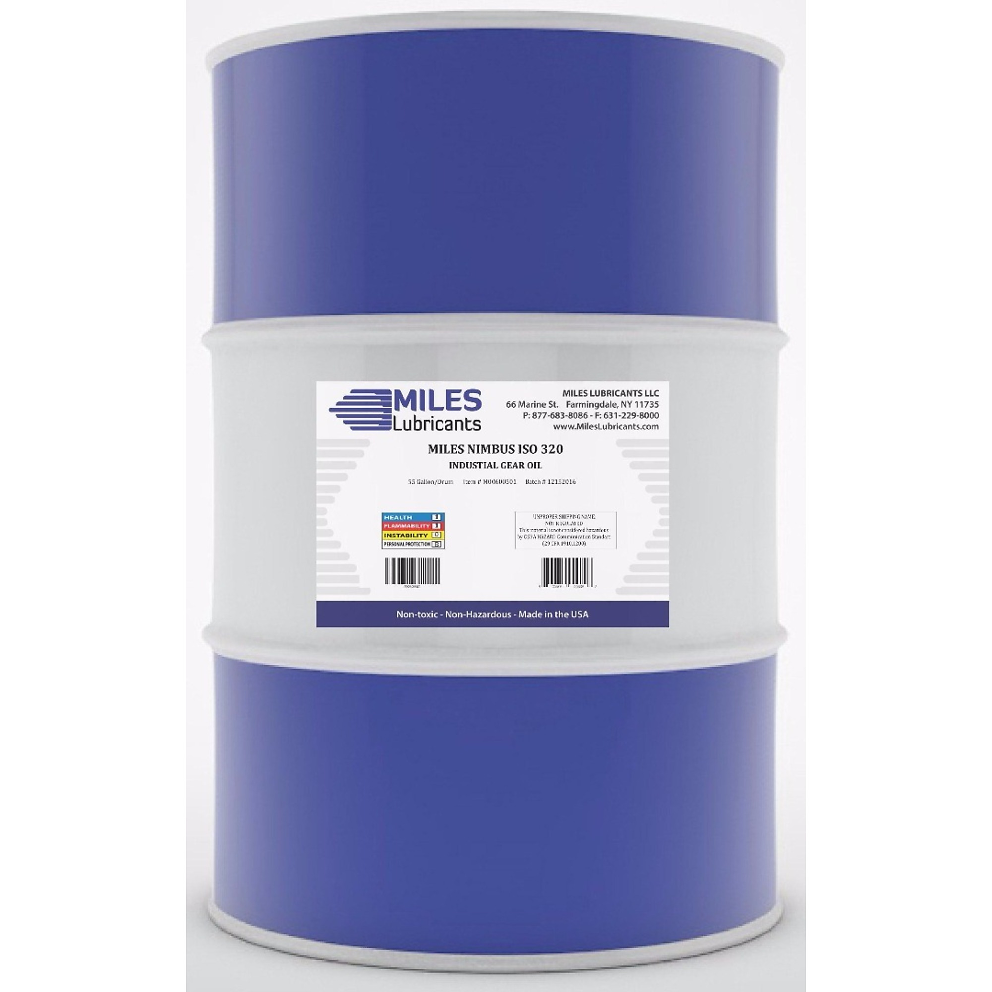 Miles Lubricants Nimbus 320 Industrial Gear Oil - 55 Gal. Drum, Model# M00600501